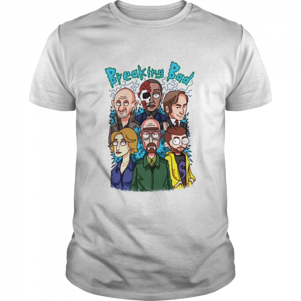 Bad Rick Parody Animated Characters Breaking Bad Graphic shirt Classic Men's T-shirt