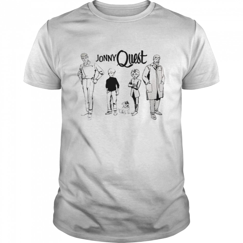 Black And White Art Jonny Quest Team Has Arrived shirt Classic Men's T-shirt
