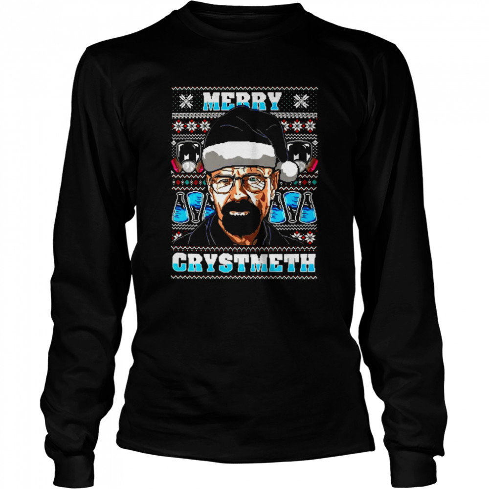 christmas ugly walter white breaking bad graphic shirt long sleeved t shirt