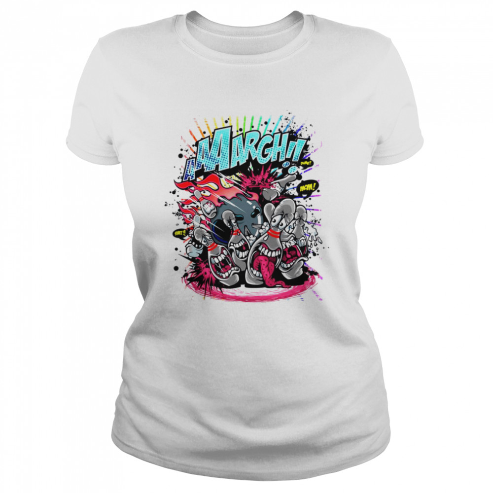 Crying Funny Bowling Colorful Game shirt Classic Women's T-shirt