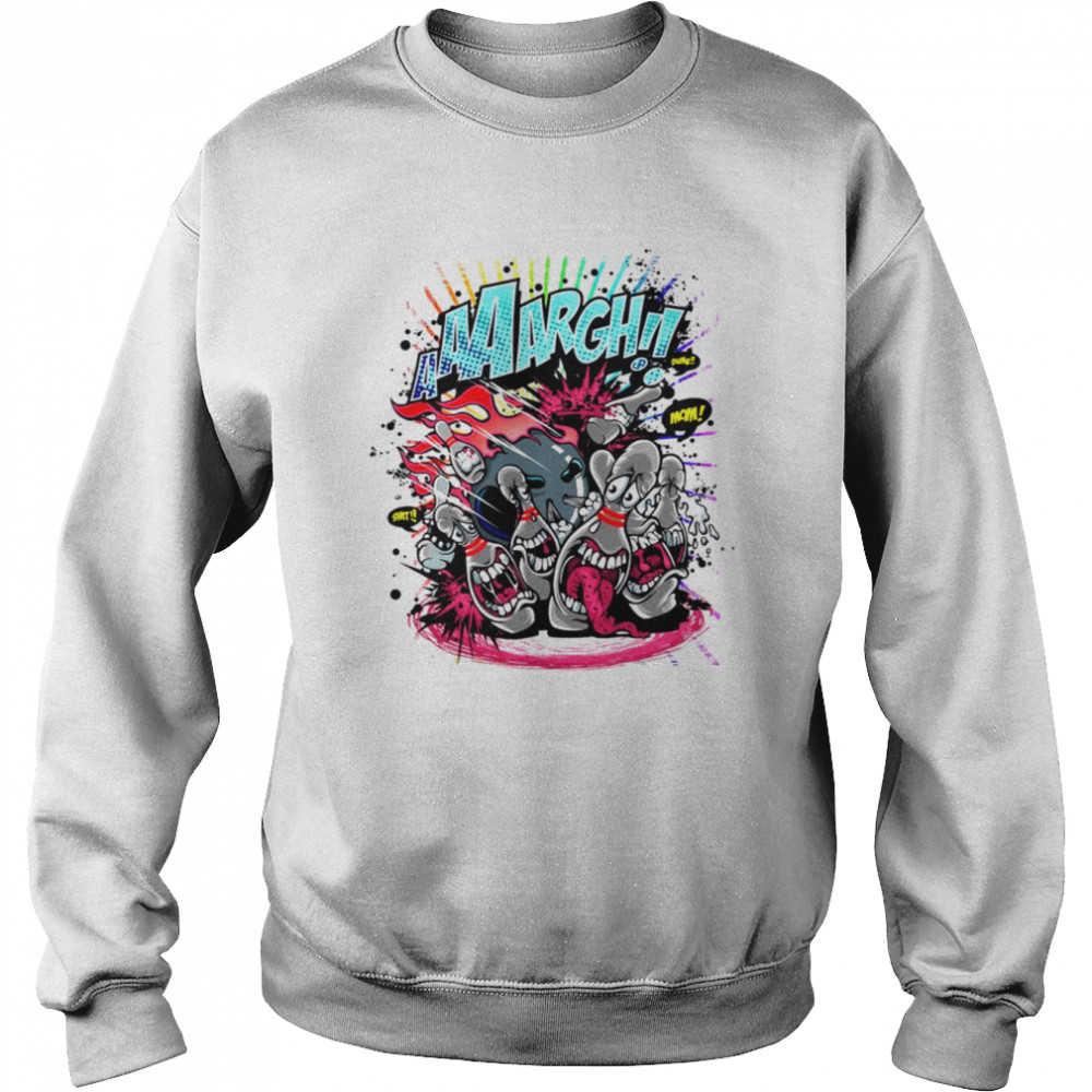 Crying Funny Bowling Colorful Game shirt Unisex Sweatshirt