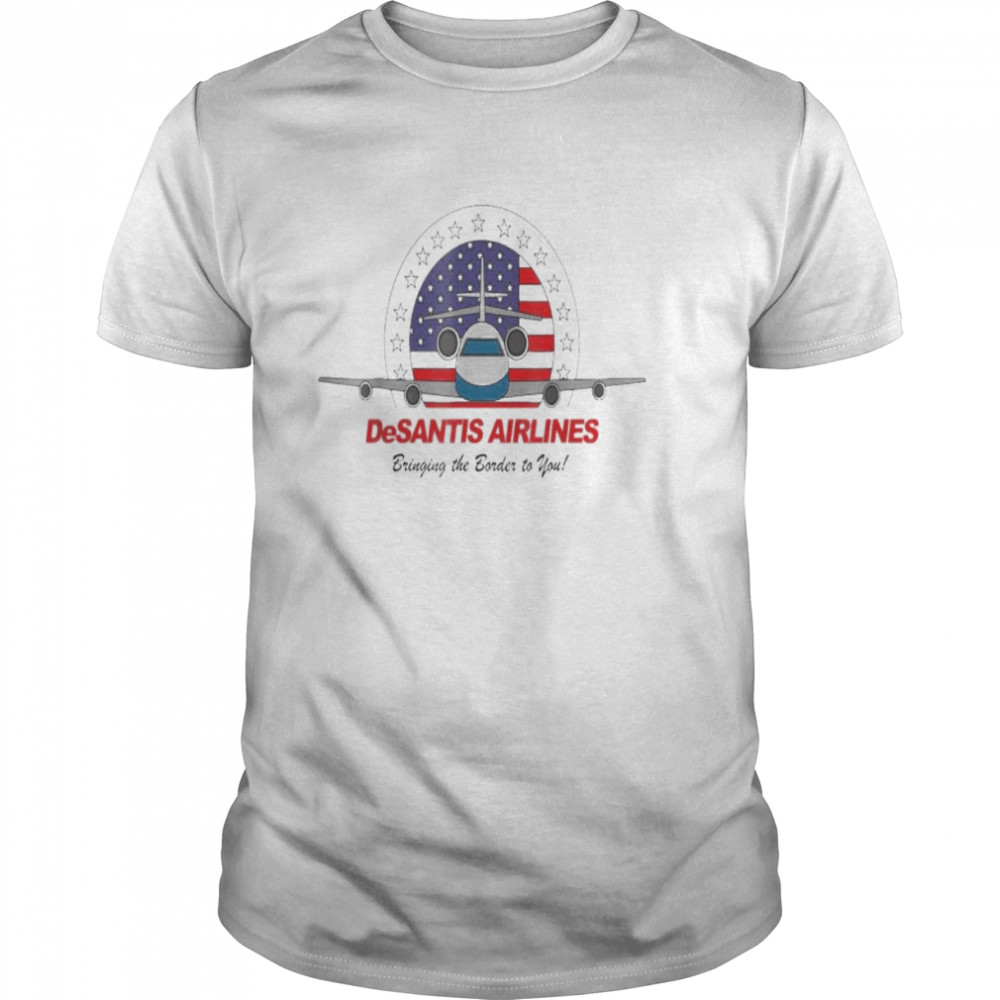 DeSantis Airlines Political Ron DeSantis Usa Flag T- Classic Men's T-shirt