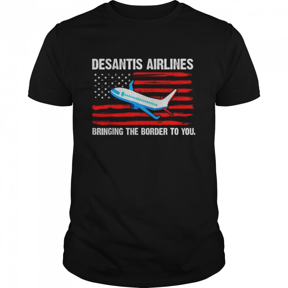 DeSantis Airlines Political US Flag Tee  Classic Men's T-shirt