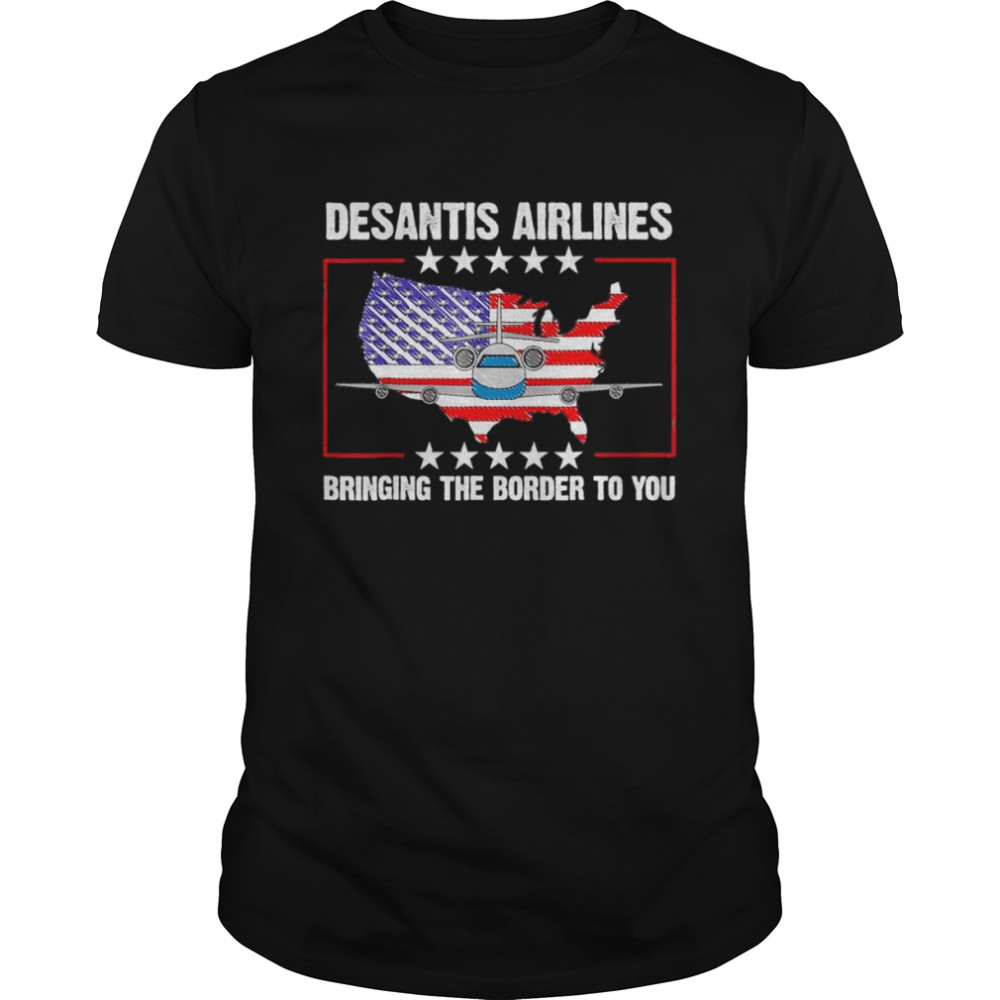 DeSantis Airlines Political Usa Flag T- Classic Men's T-shirt