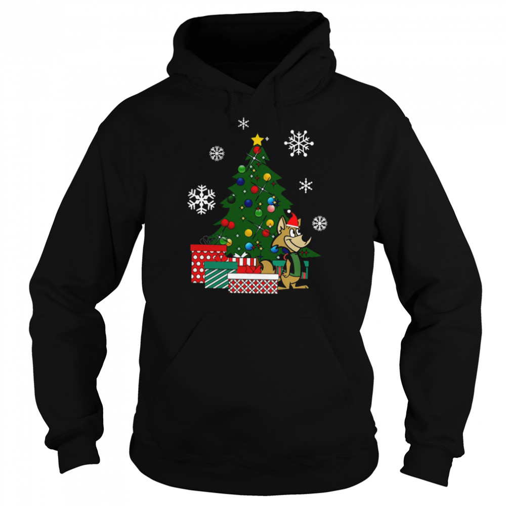Ding A Ling Wolf Around The Christmas Tree shirt Unisex Hoodie