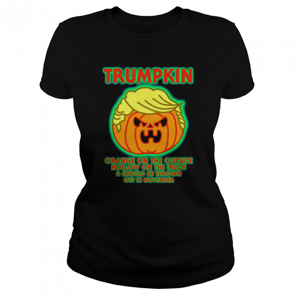 Donald Trump Pumpkin Political shirt Classic Womens T-shirt