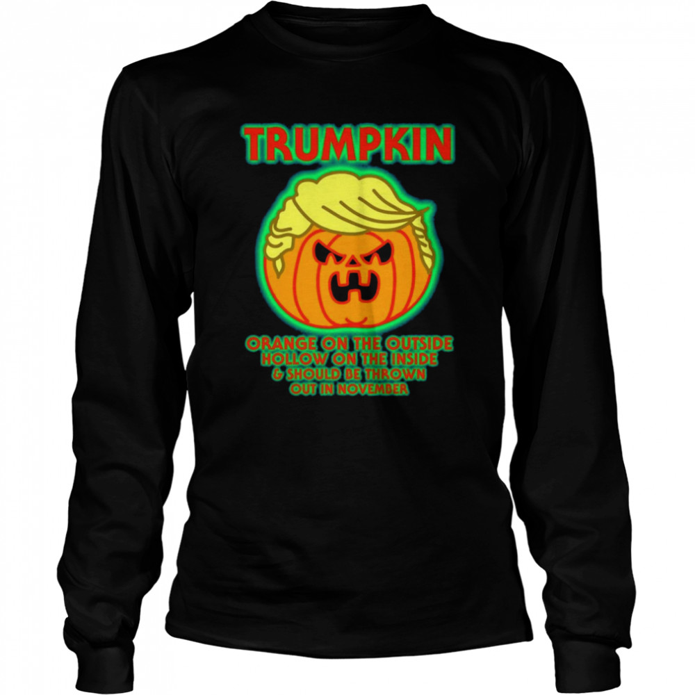 Donald Trump Pumpkin Political shirt Long Sleeved T-shirt