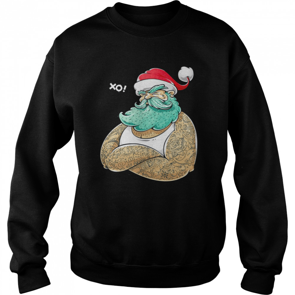 Hipsta Claus XO Santa Merry Christmas shirt Unisex Sweatshirt