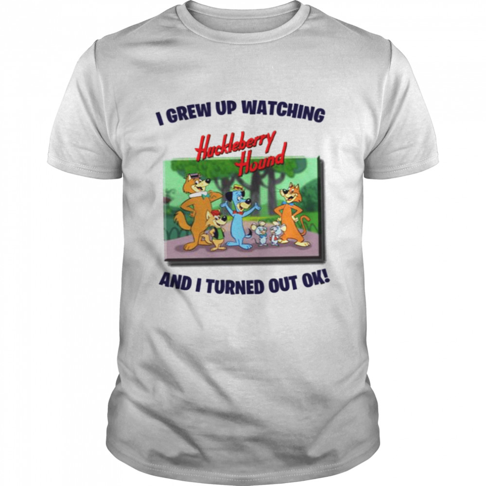 I Grew Up Watching The Huckleberry Hound Show Retro shirt Classic Men's T-shirt I Grew Up Watching The Huckleberry Hound Show Retro shirt Classic Men's T-shirt