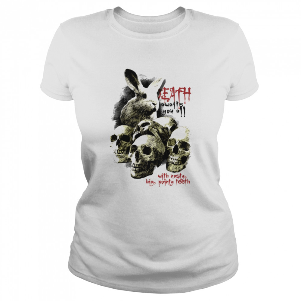 killer rabbit the death shirt classic womens t shirt