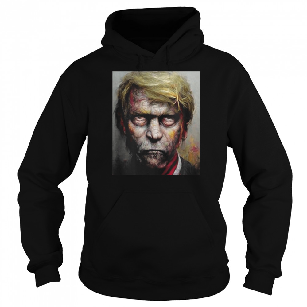 Scares Zombie Donald Trump Halloween T- Unisex Hoodie