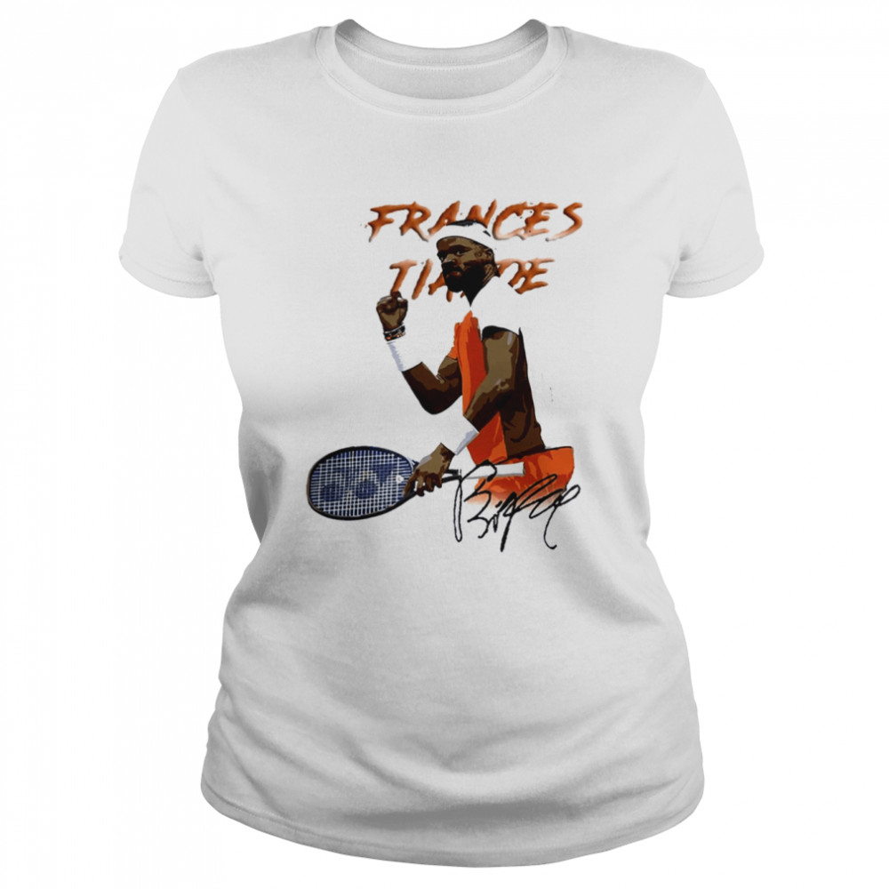 sports art frances tiafoe tennis art shirt classic womens t shirt