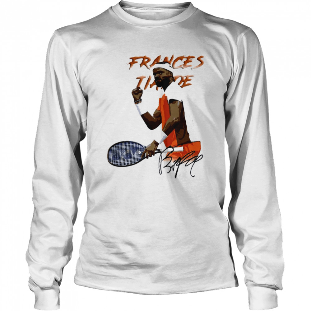 sports art frances tiafoe tennis art shirt long sleeved t shirt