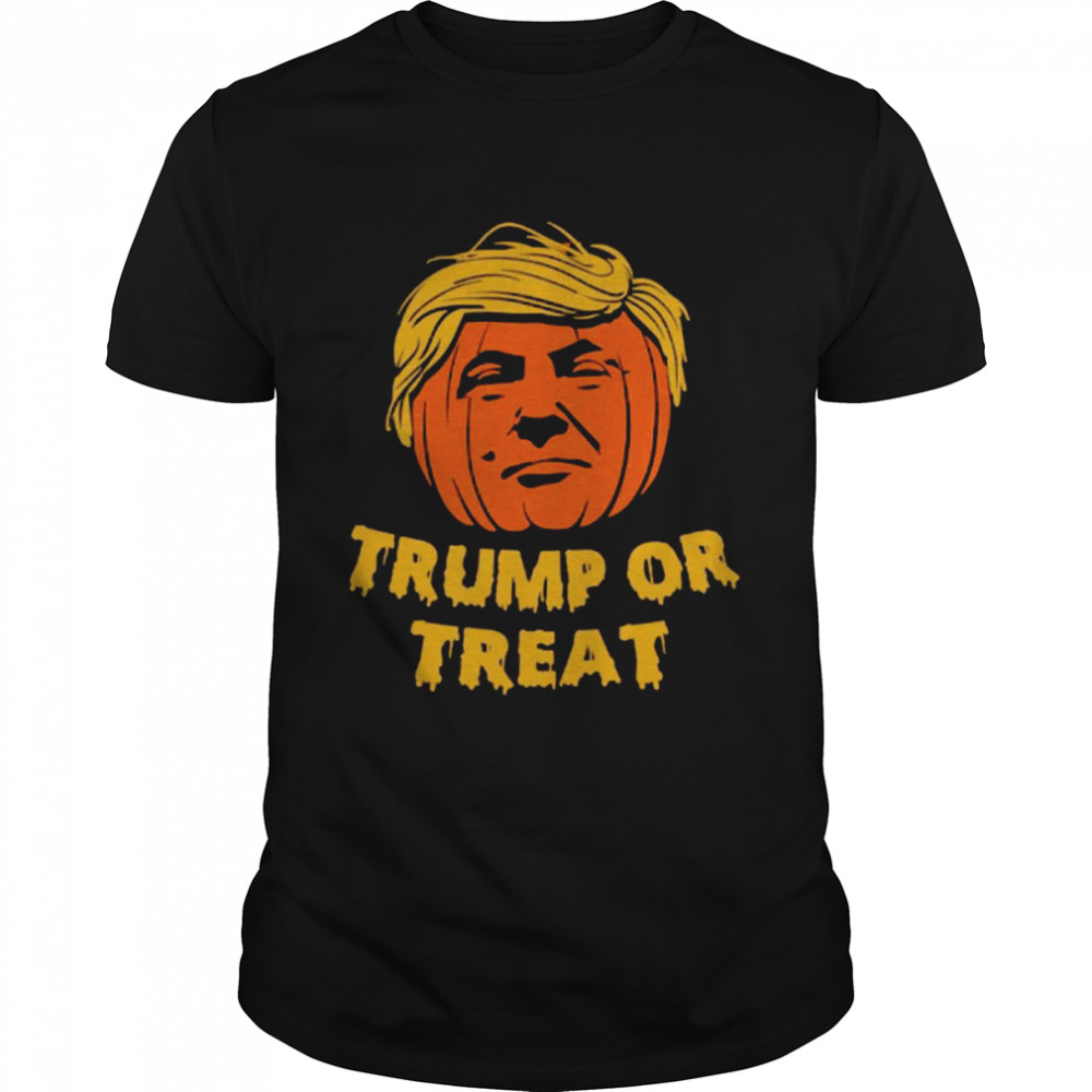 Trump Or Treat Halloween Funny Trump Halloween T-s Classic Men's T-shirt