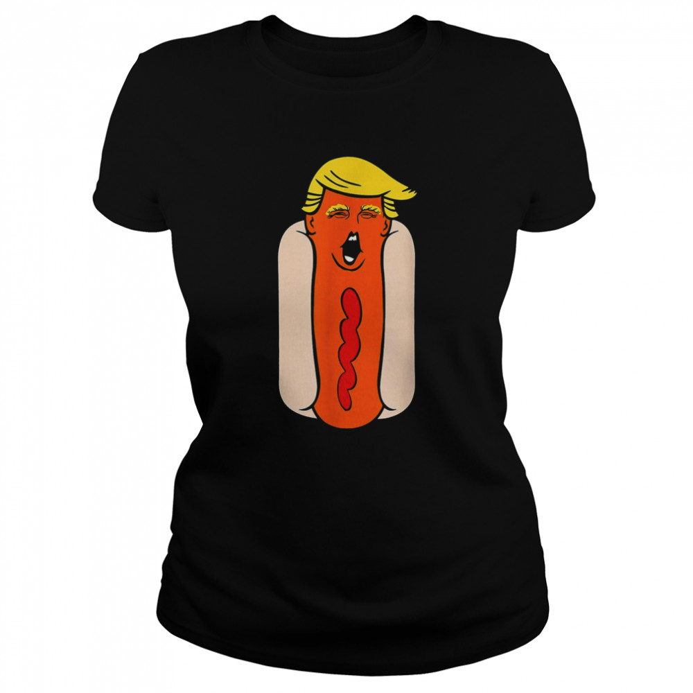 Weiner Hot Dog Head Biden Costume shirt Classic Womens T-shirt