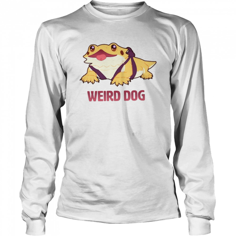 Weird Dog Reptile Cute Art shirt Long Sleeved T-shirt
