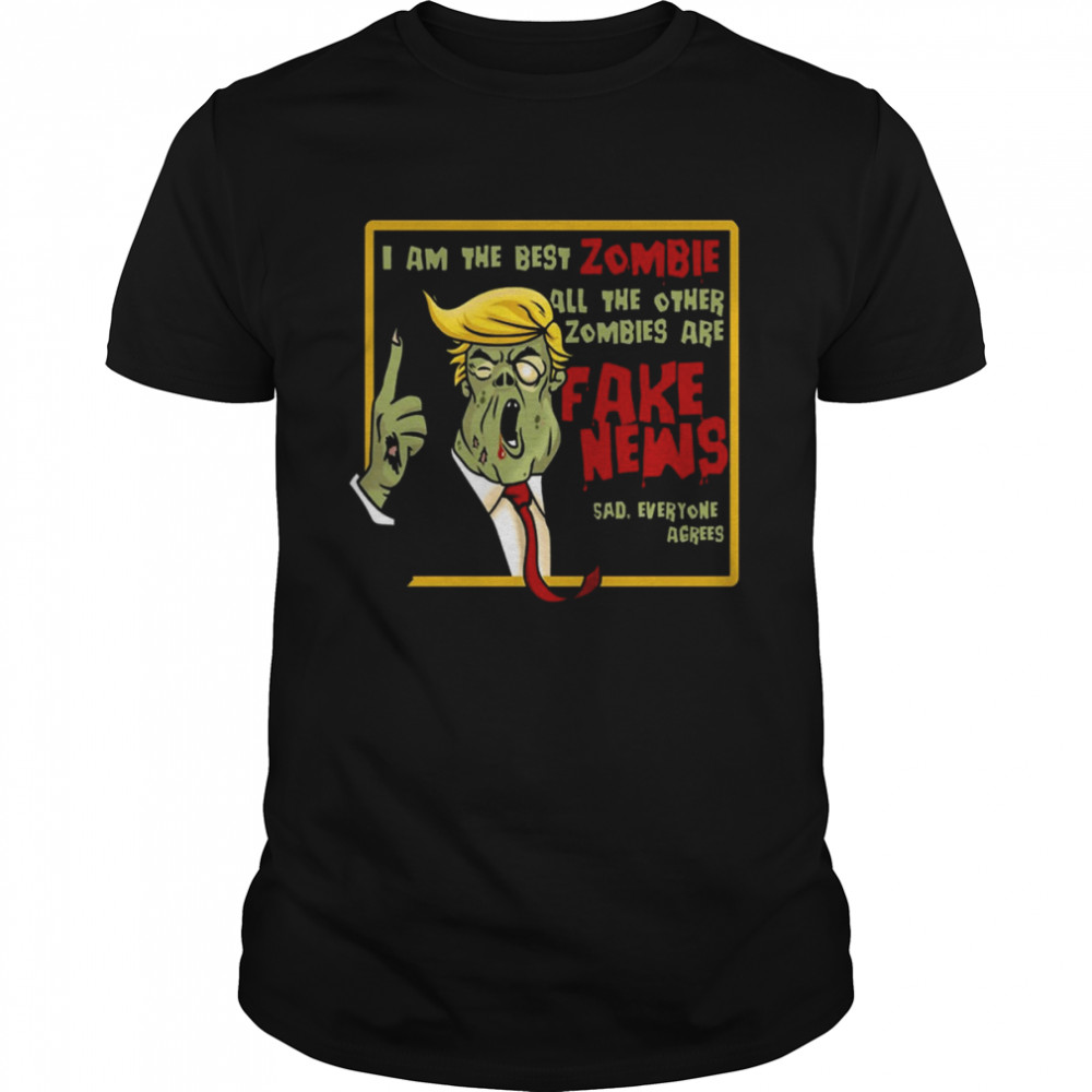 Zombie Donald Trump Halloween T- Classic Men's T-shirt