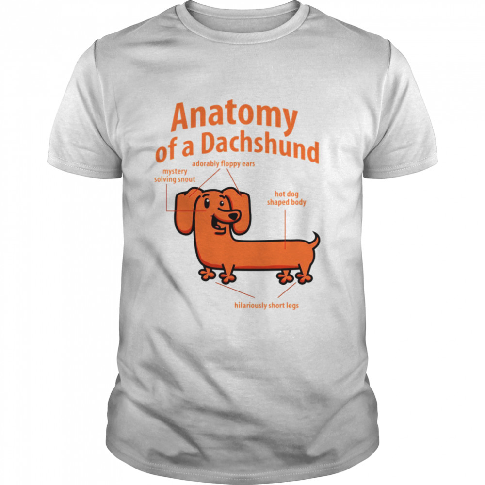 Anatomy Of A Dachshund shirt Classic Men's T-shirt