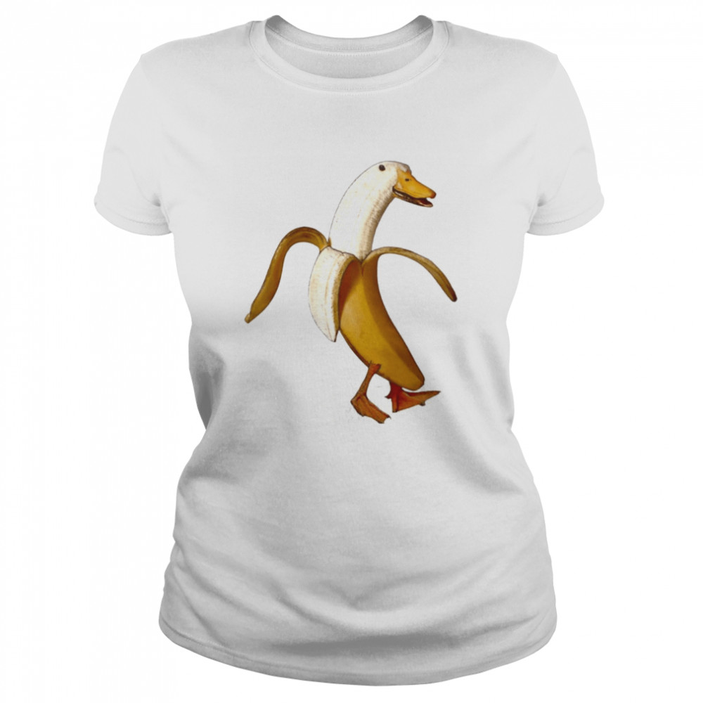 Banana Duck Walking Ducking shirt Classic Women's T-shirt