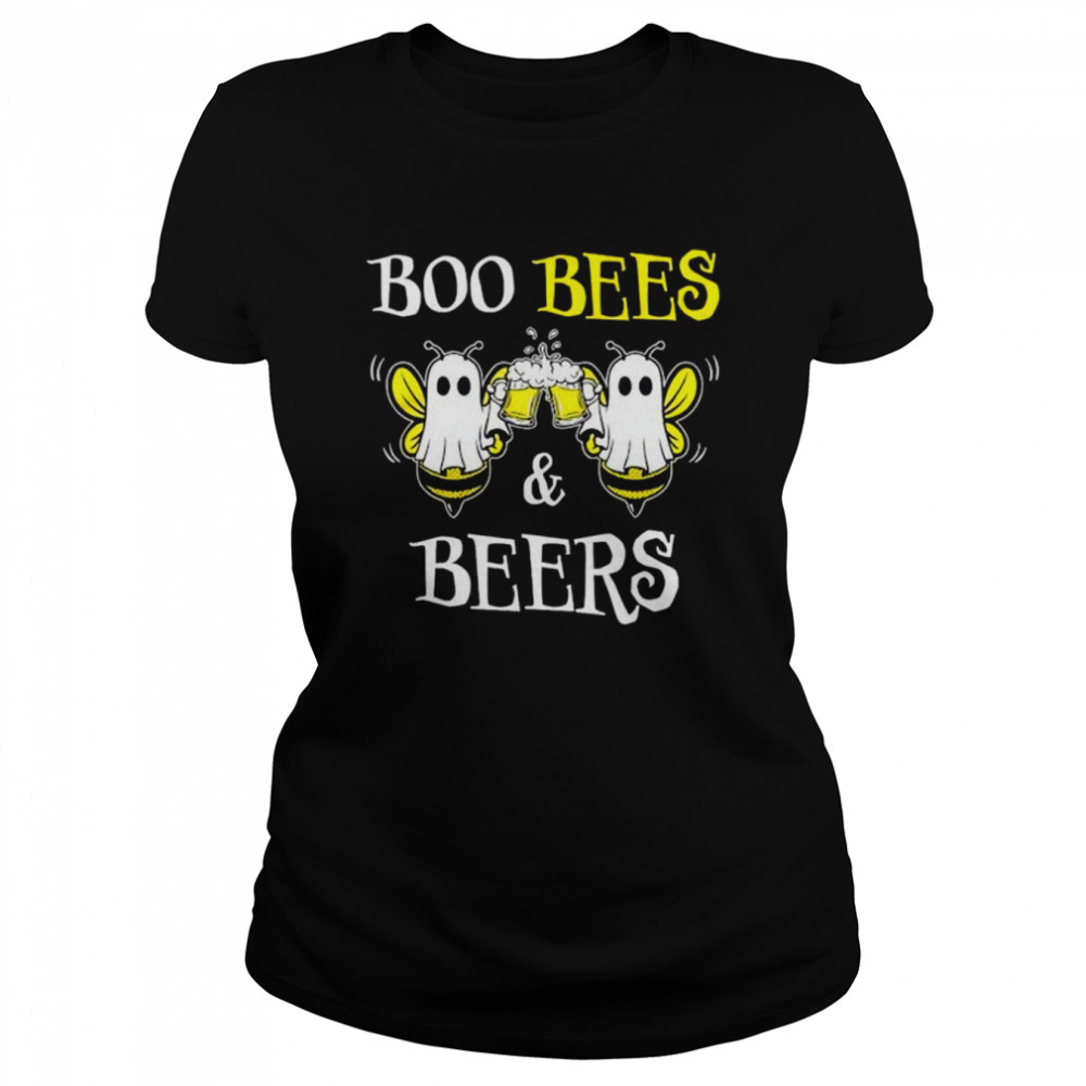 Boo bees and beers Halloween shirt Classic Women's T-shirt