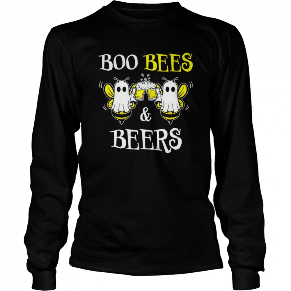 Boo bees and beers Halloween shirt Long Sleeved T-shirt