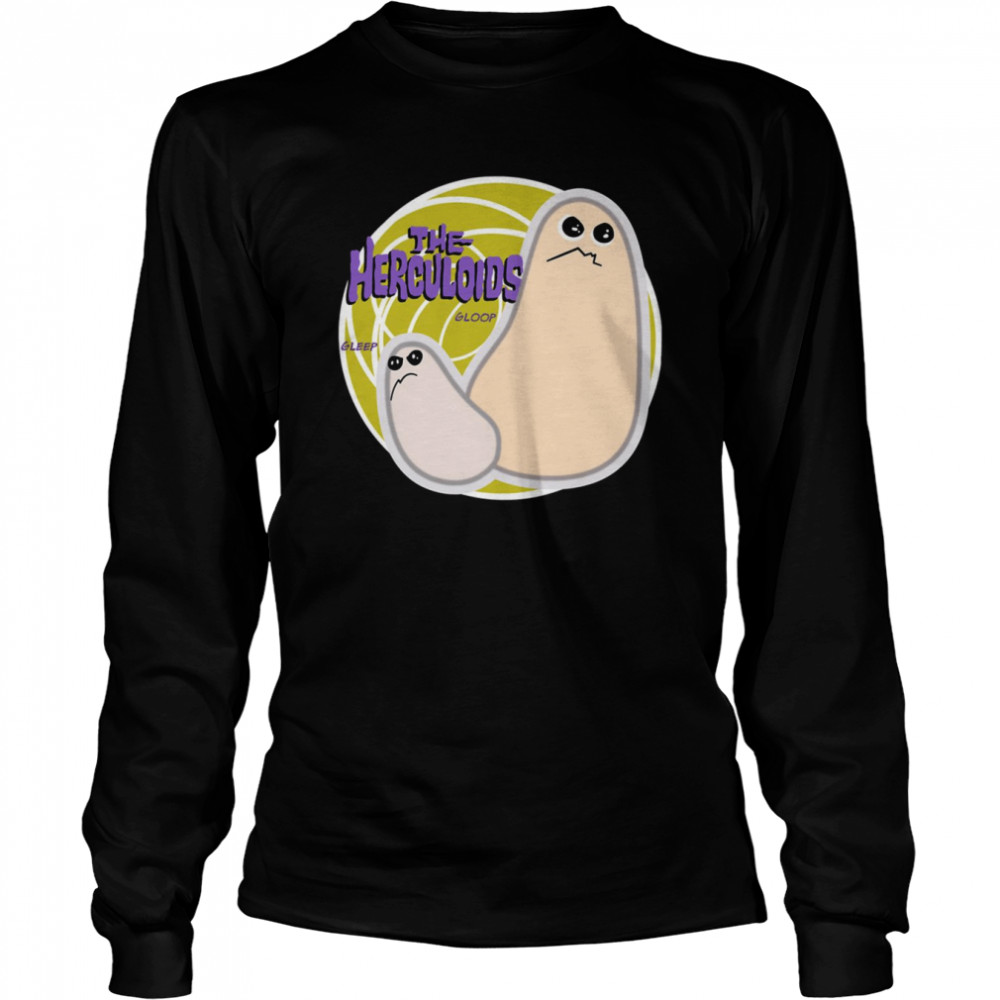 Characters Gloop And Gleep Tribute To The Herculoids 60s Animation shirt Long Sleeved T-shirt