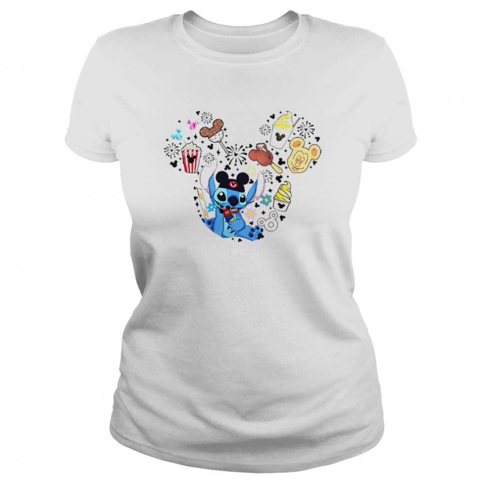 Disney Lilo & Stitch Disney Snacks Mickey Ear Halloween shirt Classic Women's T-shirt
