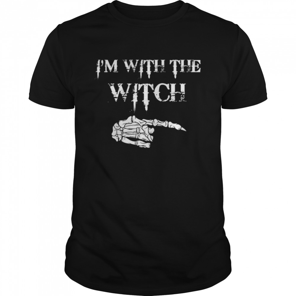 Halloween I’m with the witch shirt Classic Men's T-shirt