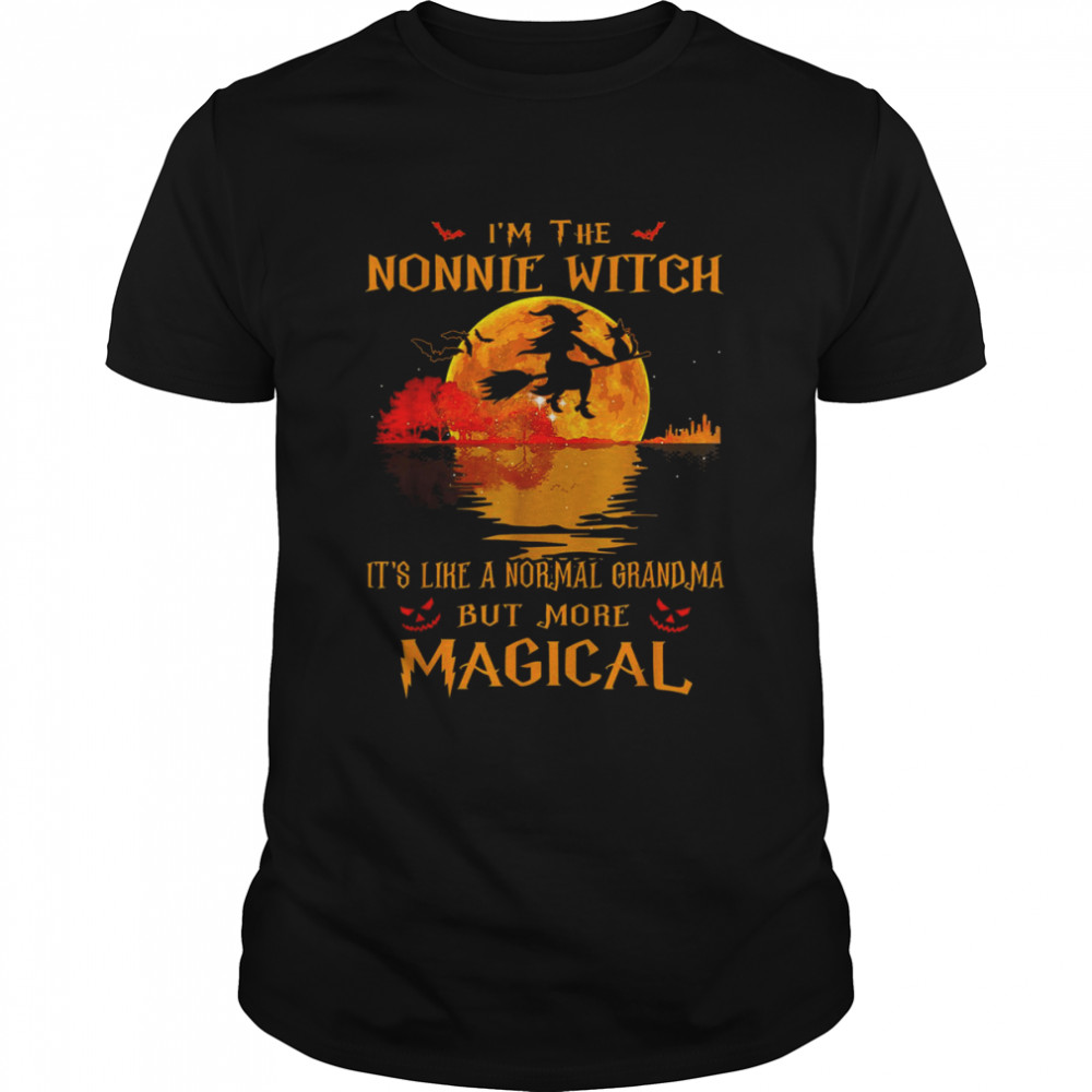 I’m The Nonnie Witch It_s Like A Normal Grandma Halloween T- Classic Men's T-shirt