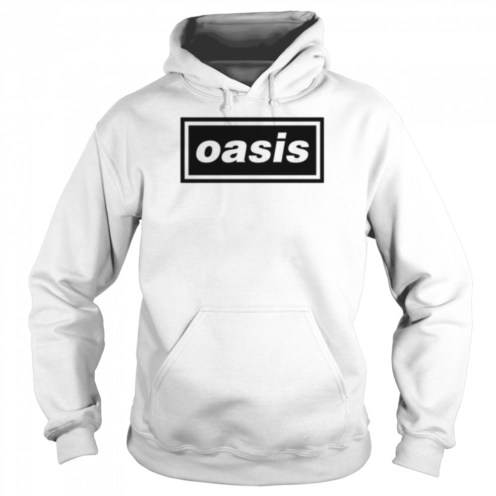 Ladies White Oasis Logo Liam Noel Gallagher shirt Unisex Hoodie