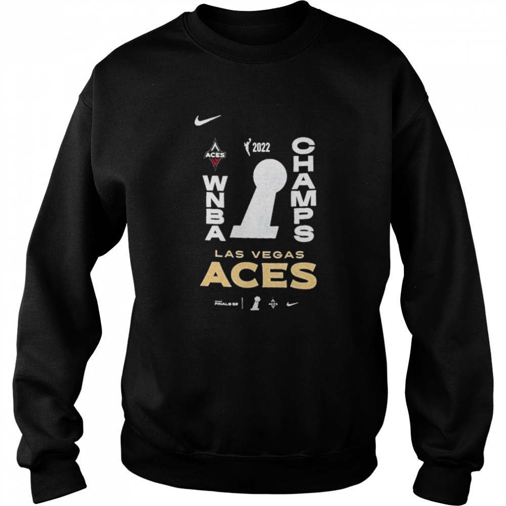 Las Vegas Aces Nike 2022 WNBA Finals Champions Locker Room T- Unisex Sweatshirt
