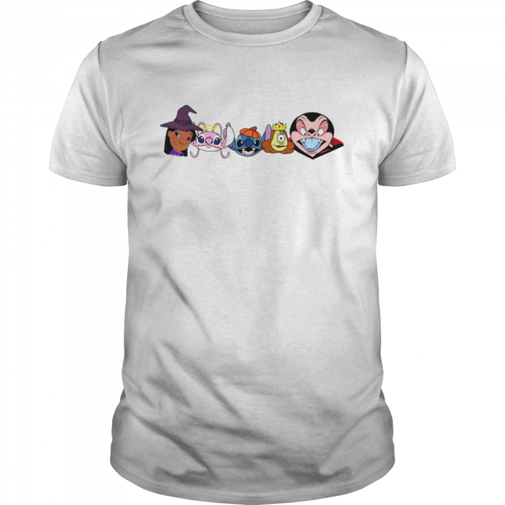 Lilo & Stitch Cosplay Horror Characters Halloween shirt Classic Men's T-shirt