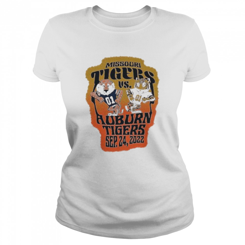 missouri tigers vs auburn tigers sep 24 2022 shirt classic womens t shirt