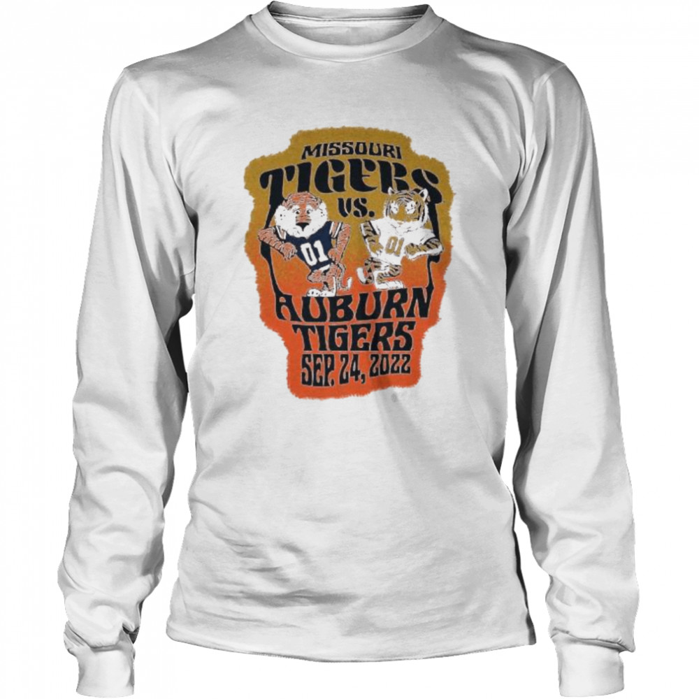 Missouri Tigers Vs Auburn Tigers Sep 24 2022 shirt Long Sleeved T-shirt