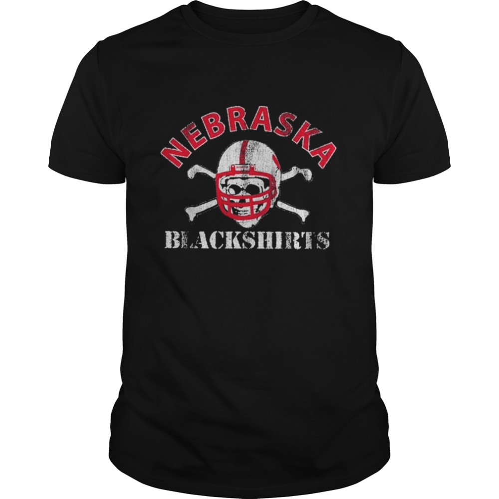 Nebraska Huskers Vintage Blackshirts Tri-Blend T- Classic Men's T-shirt