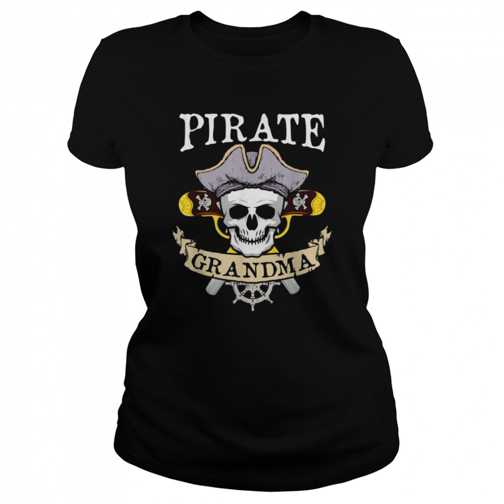 Pirate Grandma Matching Family Grandma Halloween T- Classic Women's T-shirt