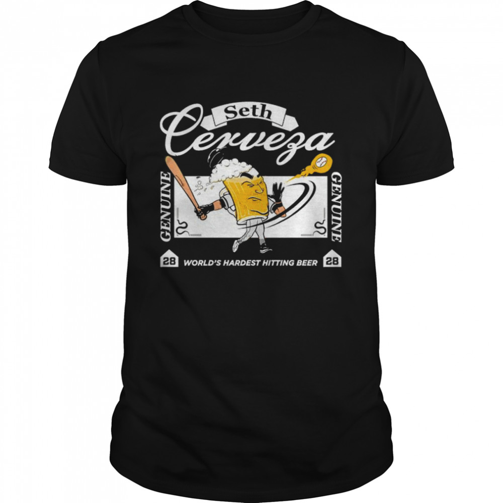 Seth cerveza world’s hardest hitting beer shirt Classic Men's T-shirt