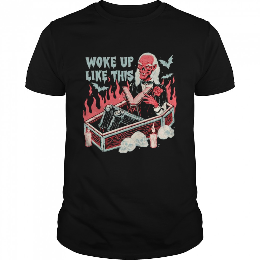 Skull woke up like this Halloween shirt Classic Men's T-shirt