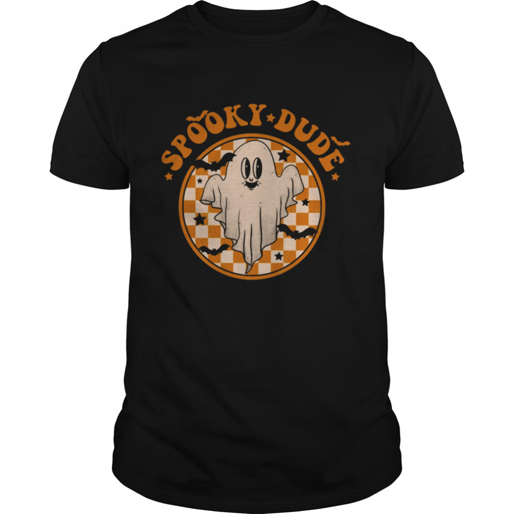 Spooky Dude Funny Party Cute Ghost Kid Boohim Pumpkin Halloween shirt Classic Men's T-shirt