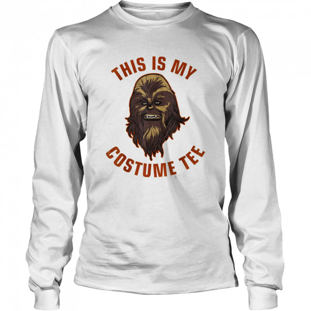 star wars halloween chewbacca this is my costume t long sleeved t shirt