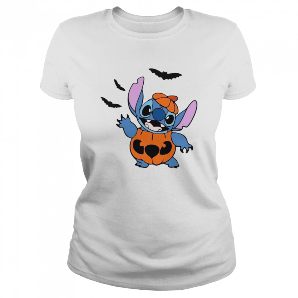 Stitch Pumpkin Halloween shirt Classic Women's T-shirt