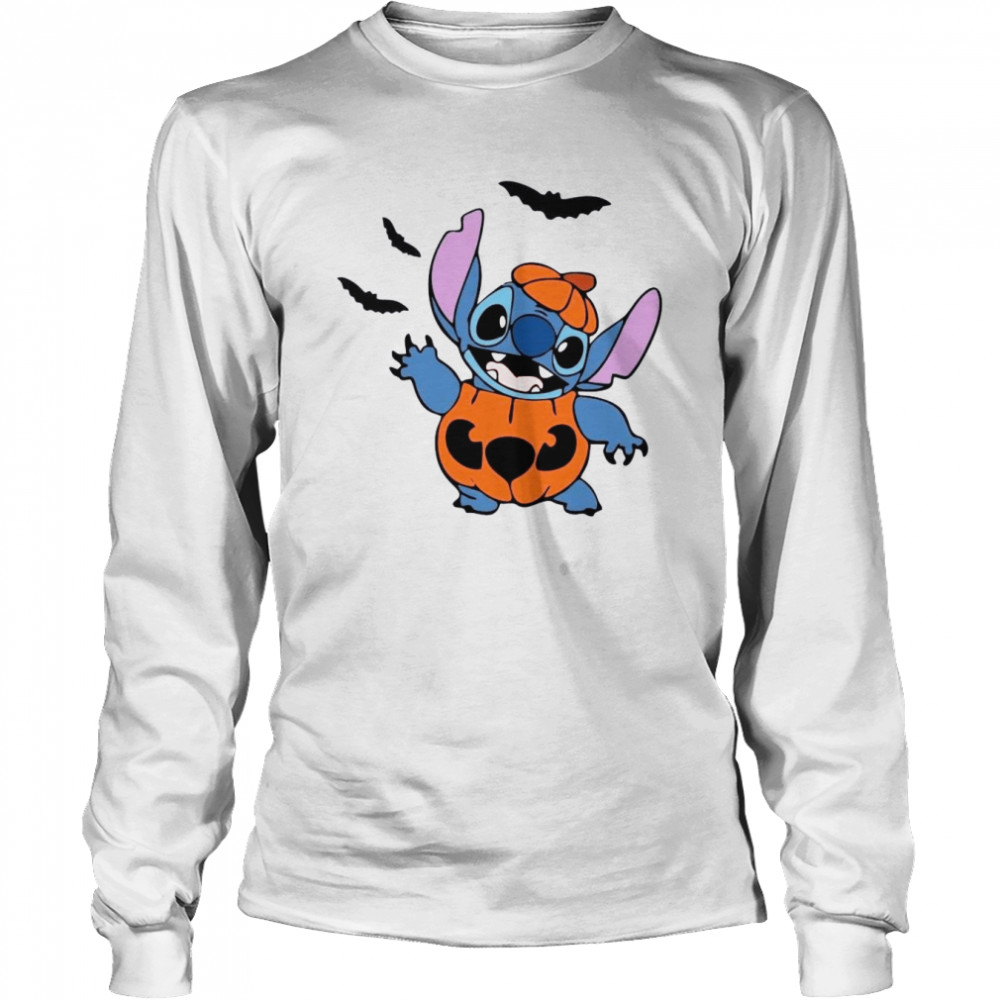 stitch pumpkin halloween shirt long sleeved t shirt