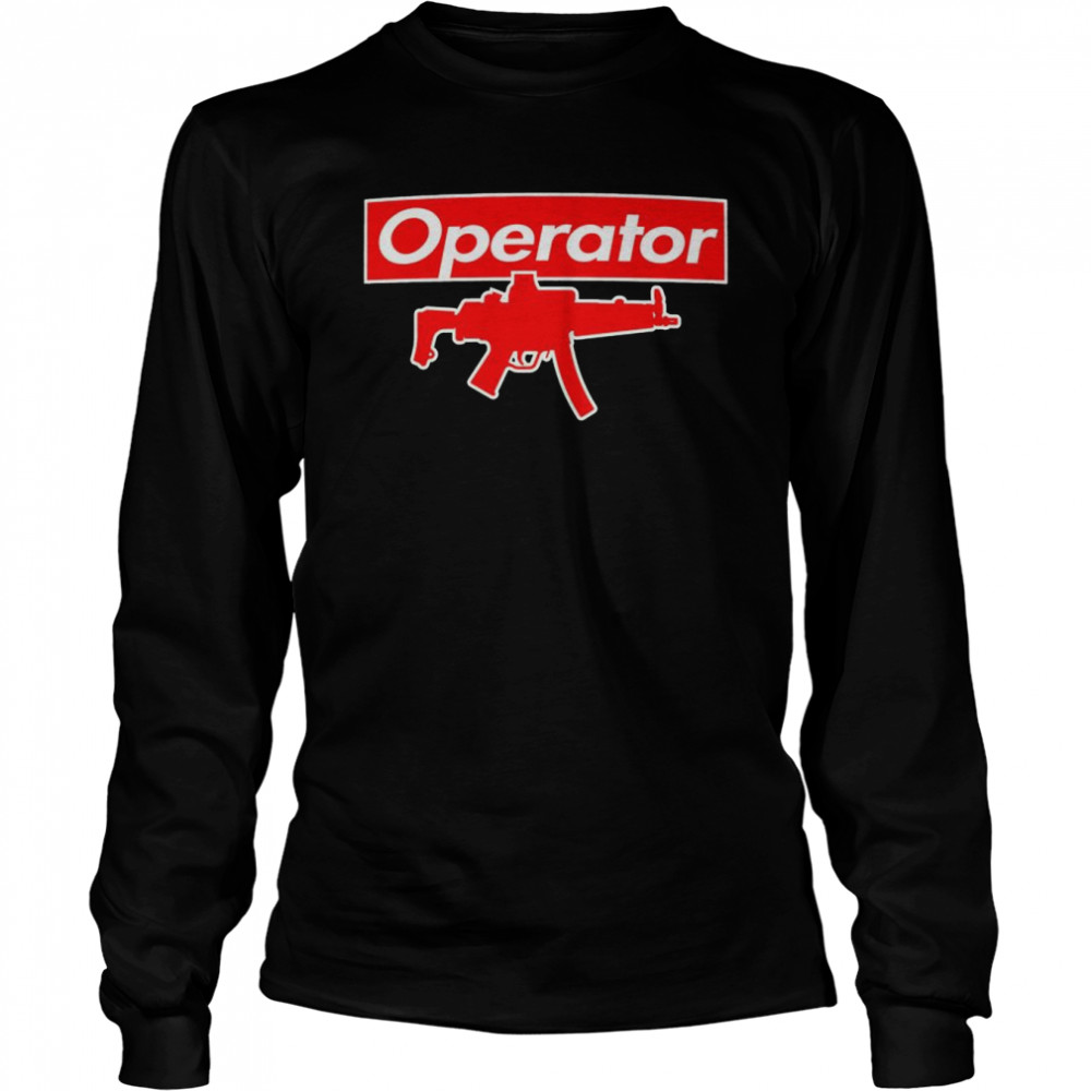 supreme operator gun shirt long sleeved t shirt