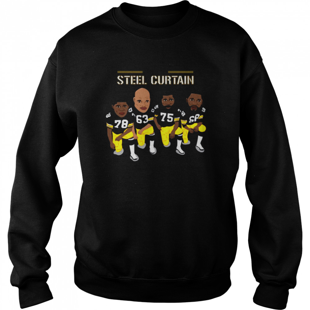 the original steel curtain pittsburgh steelers shirt unisex sweatshirt