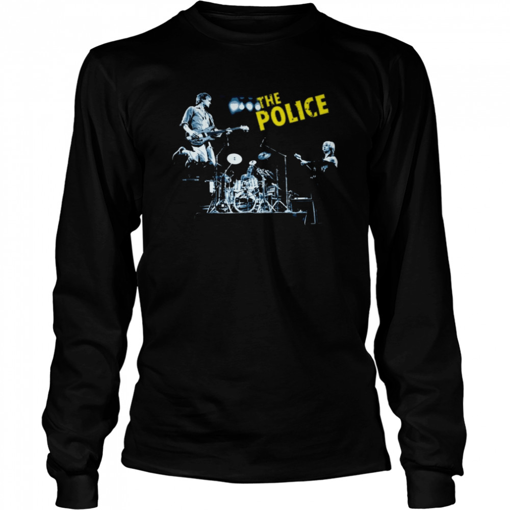 The Police Live In Concert Sting Rock shirt Long Sleeved T-shirt