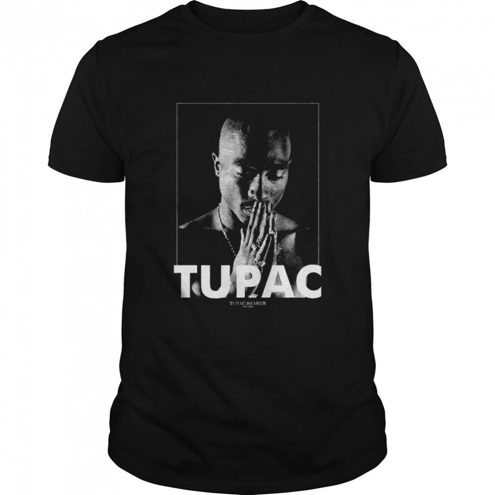 Tupac Shakur 2pac Praying Rap Rock shirt Classic Men's T-shirt