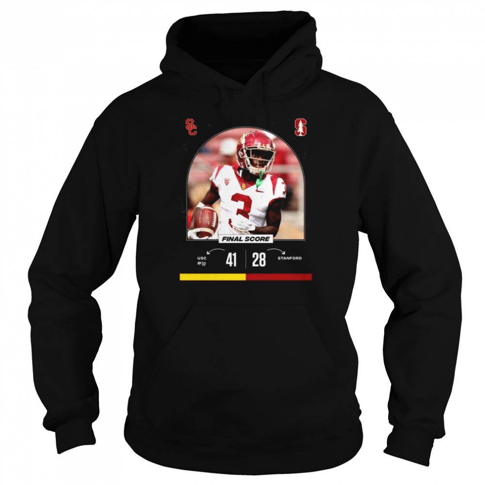 usc 41 vs 28 stanford finals score game day 2022 shirt unisex hoodie
