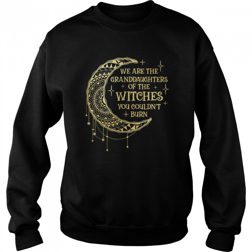 we are the granddaughters of the witches you could not burn t unisex sweatshirt