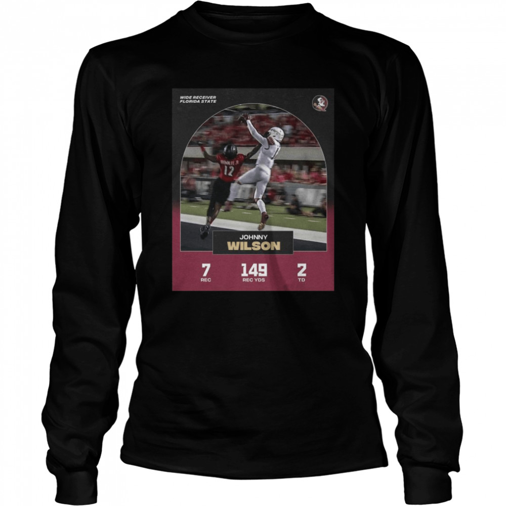 Wide Receiver Florida State Johnny Wilson shirt Long Sleeved T-shirt