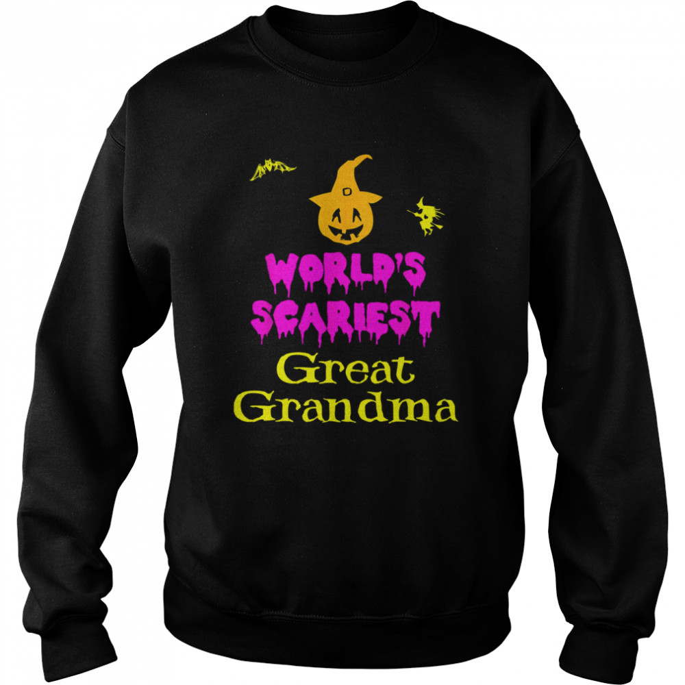 World’s Scariest Great Lazy Easy Grandma Halloween T- Unisex Sweatshirt